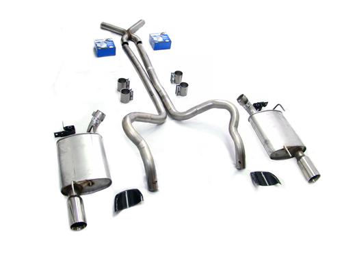 Ford racing dual exhaust kit on mustang v6 #4