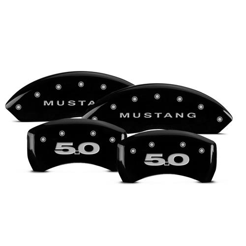 2010-14 Mustang MGP Caliper Covers - Mustang/5.0  - Black