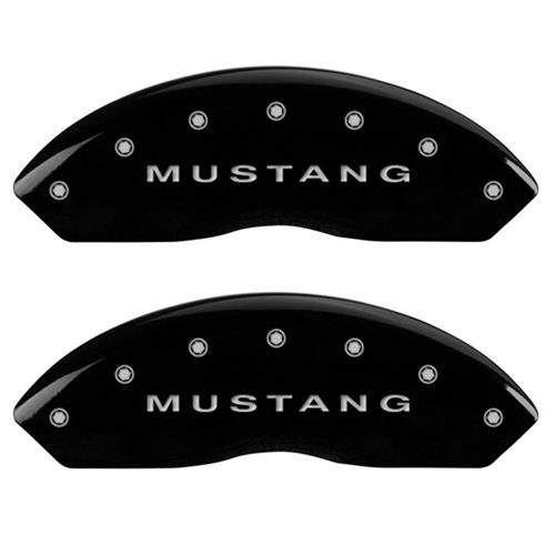 2010-14 Mustang MGP Caliper Covers - Mustang/5.0  - Black