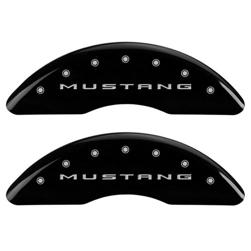 MGP Mustang Caliper Covers Mustang/Pony Black 6 Piston (1518) GT 10201SMB2BK
