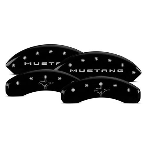 2015-23 Mustang MGP Caliper Covers - Mustang/Pony  - Black 2.3/3.7
