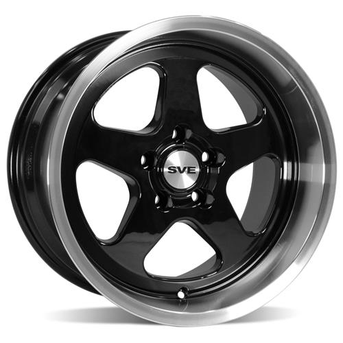 SVE Mustang Saleen SC Style Wheel Kit - 17x9/10 Black (94-04)