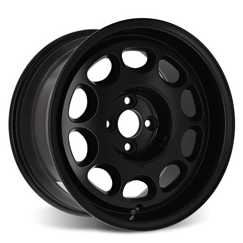 1979-1993 Mustang 4 Lug 10-Hole Wheel Kit - 17x8/9 - Black