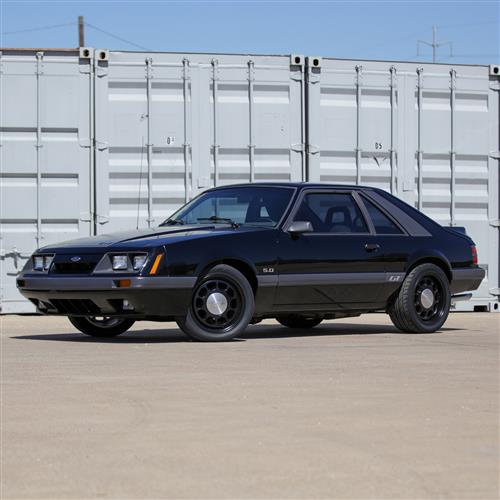 1979-1993 Mustang 4 Lug 10-Hole Wheel Kit - 17x8/9 - Black