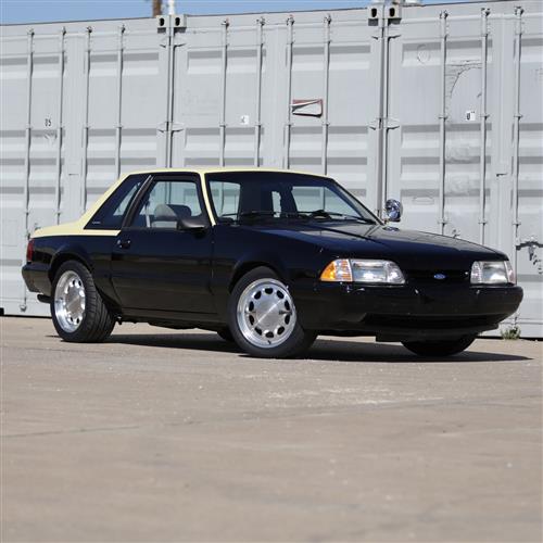 1979-1993 Mustang 4 Lug 10-Hole Wheel Kit - 17x8/9 - Machined