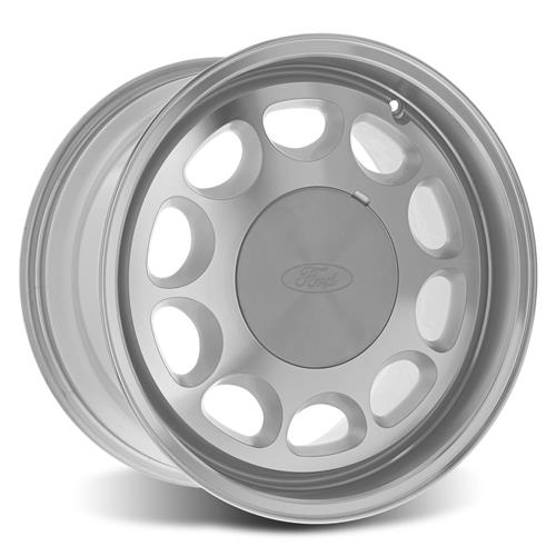 1979-1993 Mustang 4 Lug 10-Hole Wheel Kit - 17x8/9 - Machined