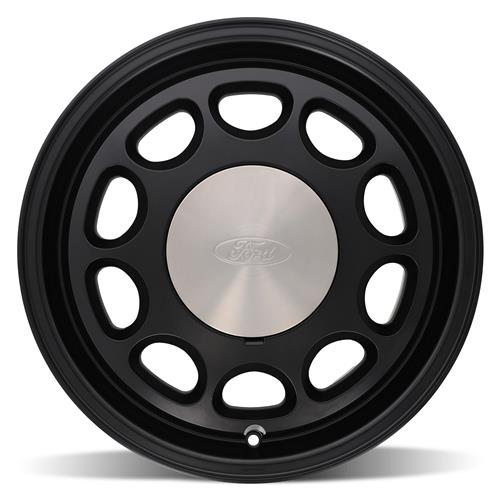 1979-1993 Mustang 4 Lug 10-Hole Wheel Kit - 17x8 - Black