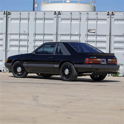 1979-1993 Mustang 4 Lug 10-Hole Wheel Kit - 17x8 - Black