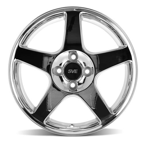 1979-93 Mustang SVE 4 Lug 03 Cobra Wheel - 17X9  - Chrome