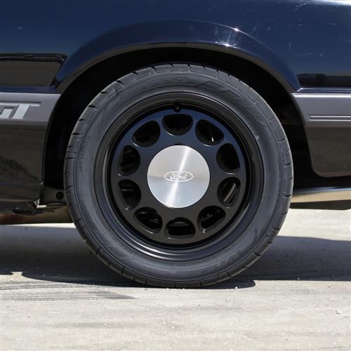 1979-1993 Mustang 5 Lug 10-Hole Wheel Kit - 17x8/9 - Black by 5.0 Resto