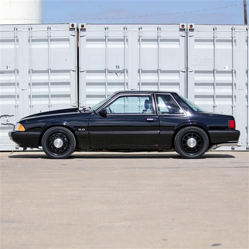 1979-1993 Mustang 5 Lug 10-Hole Wheel Kit - 17x8/9 - Black by 5.0 Resto