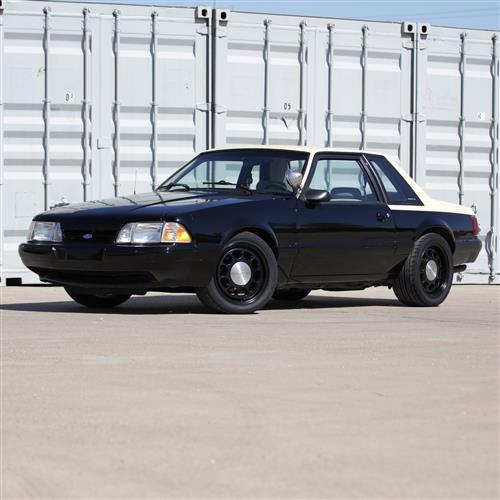 1979-1993 Mustang 5 Lug 10-Hole Wheel Kit - 17x8/9 - Black
