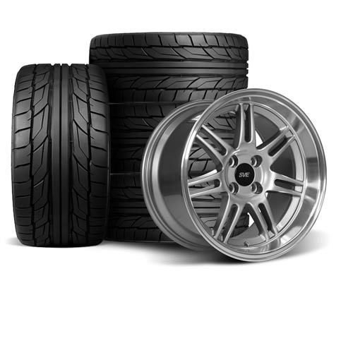 1979-93 Mustang SVE 4 Lug Anniversary Wheel & Nitto Tire Kit  - 17x9/10 - Anthracite
