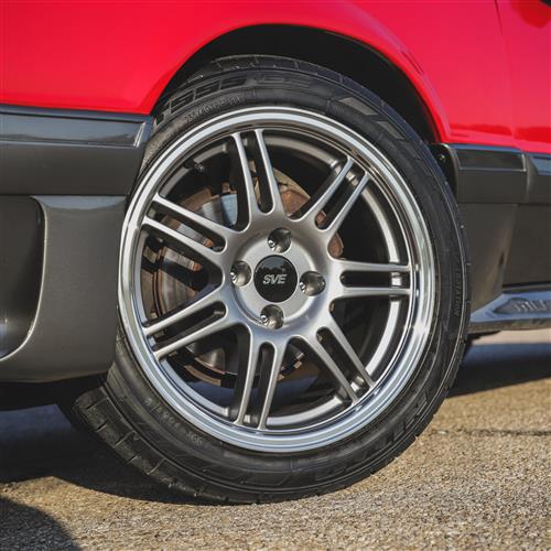 1979-93 Mustang SVE  4 Lug Anniversary Wheel & Nitto Tire Kit  - 17x9 - Anthracite