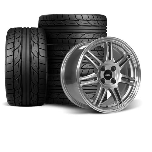 SVE Mustang Anniversary Wheel & Tire Kit - 17x9 - Anthracite (79-93) Nitto NT555 G2
