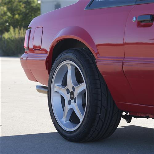 1979-93 Mustang SVE 4 Lug Cobra R Wheel & Nitto Tire Kit - 17x8 - Silver