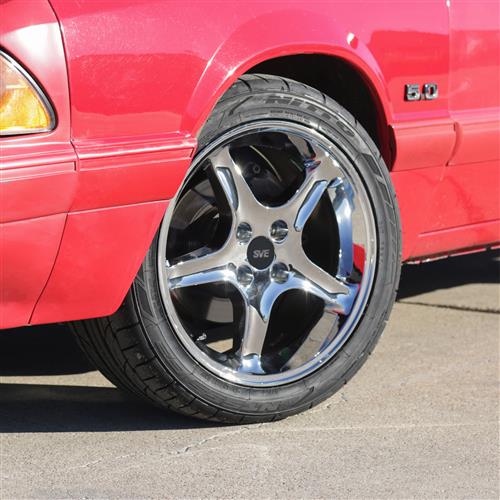SVE Cobra R Wheel & Tire Kit - 17x9 - Chrome Sumitomo HTR Z5 | 79-93