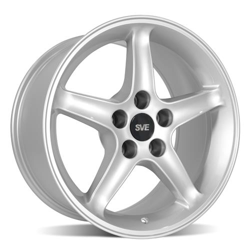 1994-04 Mustang SVE 95 Cobra R Wheel & Nitto Tire Kit  - 17x9 - Silver