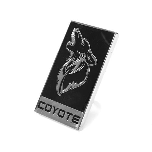 Mustang Coyote Grille Emblem - Black W/ Chrome (15-20)