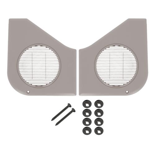 1987-93 Mustang Door Speaker Grille Kit  - Titanium Gray