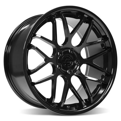 2015-23 Mustang Downforce Wheel & Nitto Tire Kit  - 20x8.5/10 - Gloss Black