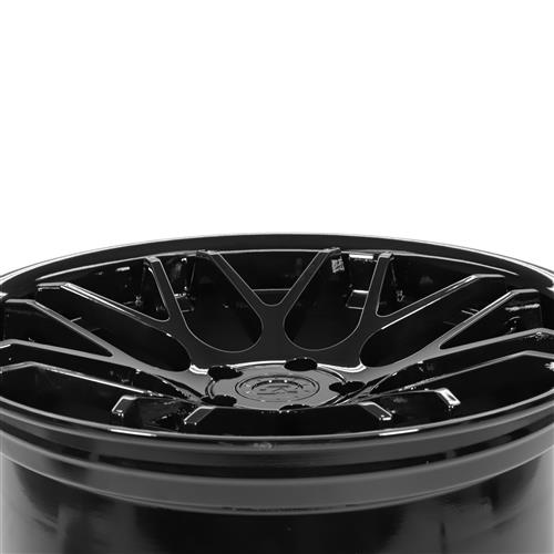 2015-23 Mustang Downforce Wheel & Nitto Tire Kit  - 20x8.5/10 - Gloss Black