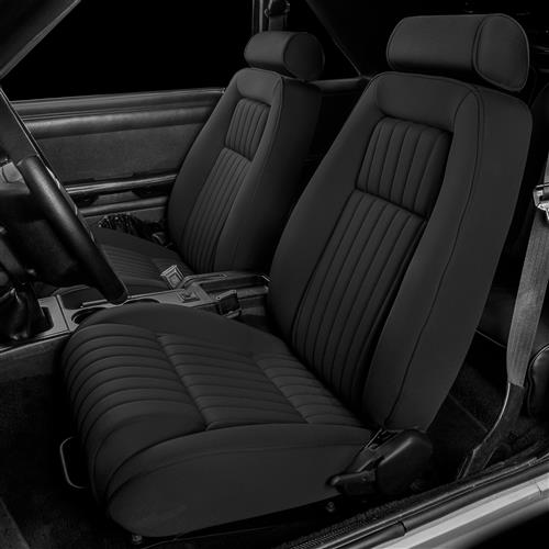 Fox Body Mustang Factory Style Black Cloth Sport Seats | 79-93