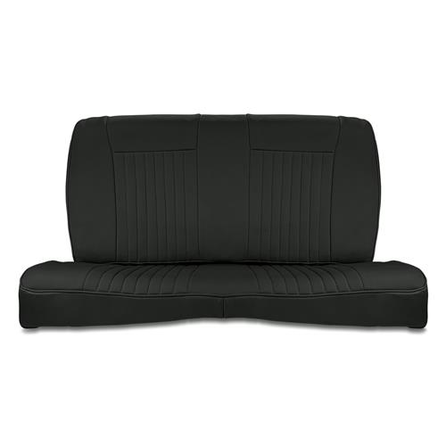 1979-93 Mustang Factory Style Sport Rear Seat Upholstery  - Black Cloth Coupe