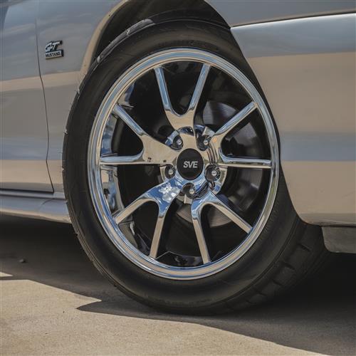 1994-04 Mustang SVE FR500 Wheel & Drag Radial Nitto Tire Kit - 17x9/10.5 - Chrome