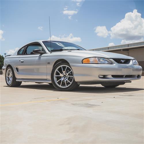 1994-04 Mustang SVE FR500 Wheel & Drag Radial Nitto Tire Kit - 17x9/10.5 - Chrome