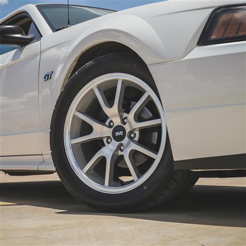 1994-04 Mustang SVE FR500 Wheel & M/T Tire Kit  - 17x9/10.5 - Silver