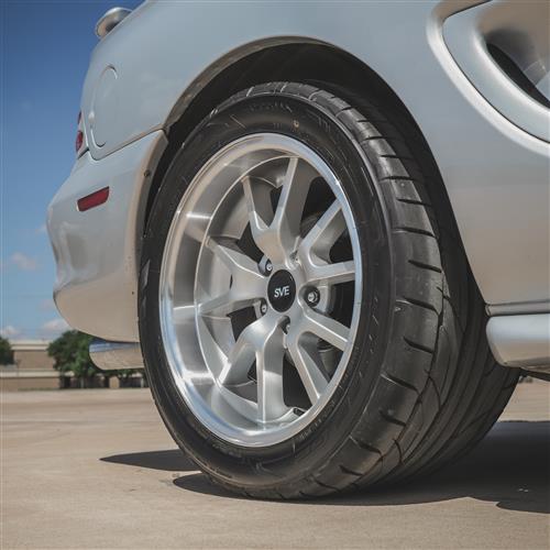 1994-04 Mustang SVE FR500 Wheel & M/T Tire Kit  - 17x9/10.5 - Silver