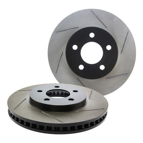 Full Kit Silver Drilled/Slotted Brake Rotors+Ceramic Pads For 2005-2014 Mustang