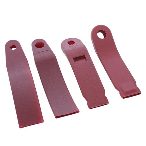 1987-1989 Mustang Front Seat Belt Sleeve Kit - Red