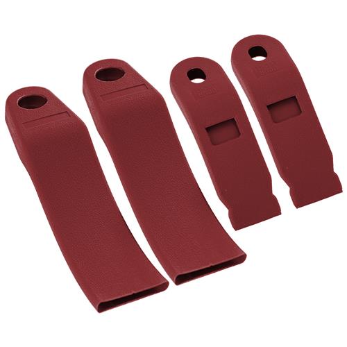Mustang Front Seat Belt Sleeve Kit Red (8789) Fox Body