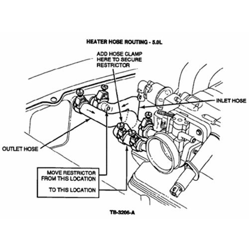 Mustang Heater Tube Assembly (86-93) 5.0/5.8 - LMR.com v8 caterpillar engine parts diagrams 