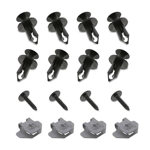 License Plate Screw Kit - Black, OEM Style Fasteners with Nylon Screw  Retainers for Mounting Front and Back License Plates on Cars, SUVs, Trucks  