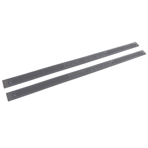 Mustang Mustang Script Scuff Plates - Gray | (79-93)