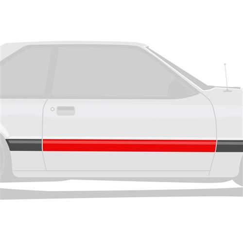 1987-93 Mustang LX Door Molding - RH