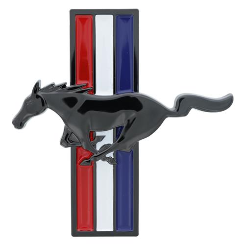 2005-2014 Mustang Pony Fender Emblems - Black Chrome