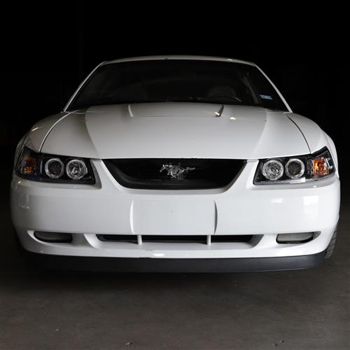 1999-2004 Mustang Projector LED Halo Headlight Kit - Black