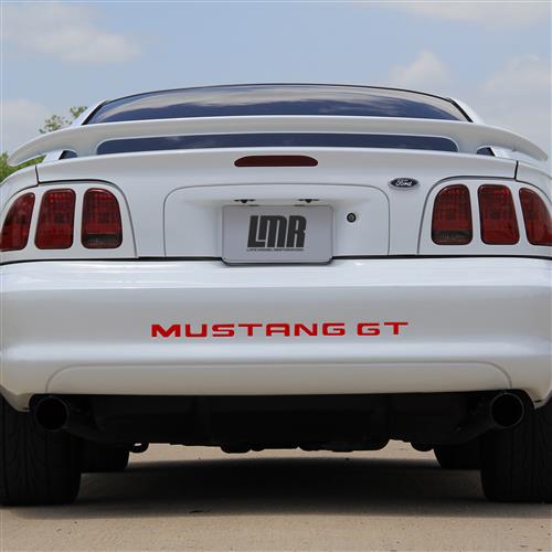 1994-98 Mustang Rear Bumper Insert Decals Red