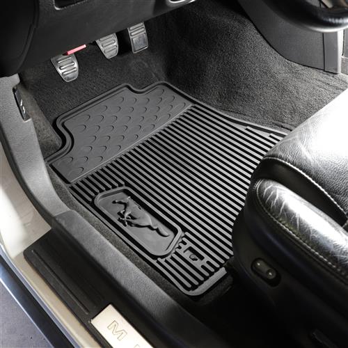 Mustang Rubber Floor Mats With Pony Logo 05 09 6r3z 6313300 A