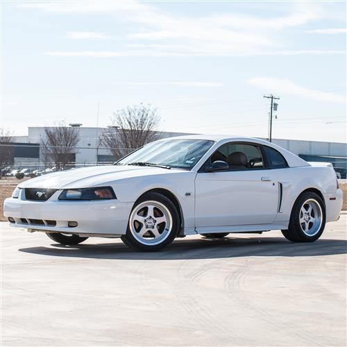 1994-04 Mustang SVE Saleen SC Style Wheel & Drag Radial Nitto Tire Kit - 17x9/10 - Silver