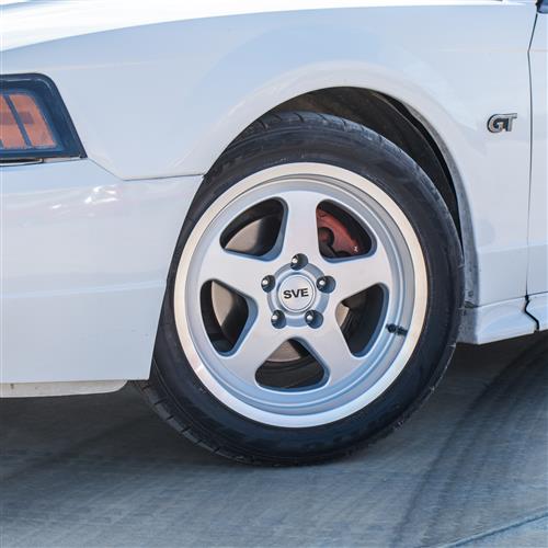 1994-04 Mustang SVE Saleen SC Style Wheel & Nitto Tire Kit - 17x9/10 - Silver