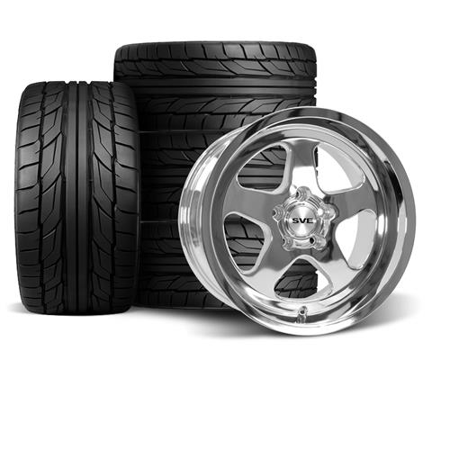 1994-04 Mustang SVE Saleen SC Style Wheel & Tire Kit - 17x9/10 - Chrome Nitto NT555 G2