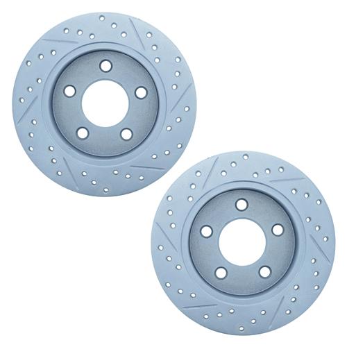 1999-2004 Mustang StopTech Rotor & Hawk Pad Kit - Drilled & Slotted - GT/V6