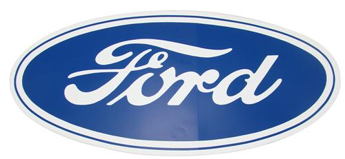 Ford Oval Decal w/ Clear Background - 17"X8" 