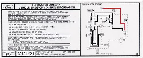 Mustang Emissions Decal (1989) 5.0 - LMR.com 1979 ford f150 ignition wiring diagram 