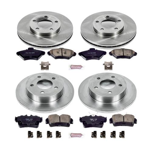 1994-1998 Mustang Powerstop OE Rotor & Pad Kit - Front & Rear - GT/V6